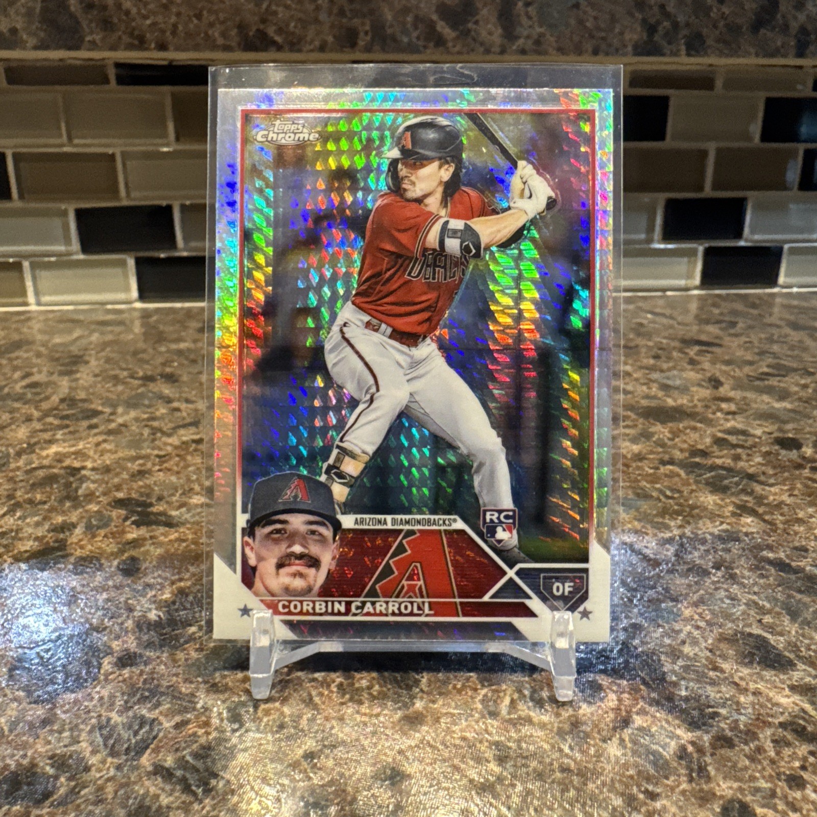 2023 Topps Chrome Corbin Carroll Prism Refractor RC #95