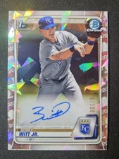 2020 Bowman Chrome Atomic Auto /100 Bobby Witt Jr. #CPA-BWJ, SHARP!