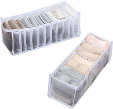 2 Pcs 11 Grids 7 Grids Underwear Drawer Organisers Sock Drawer Organizer Divider