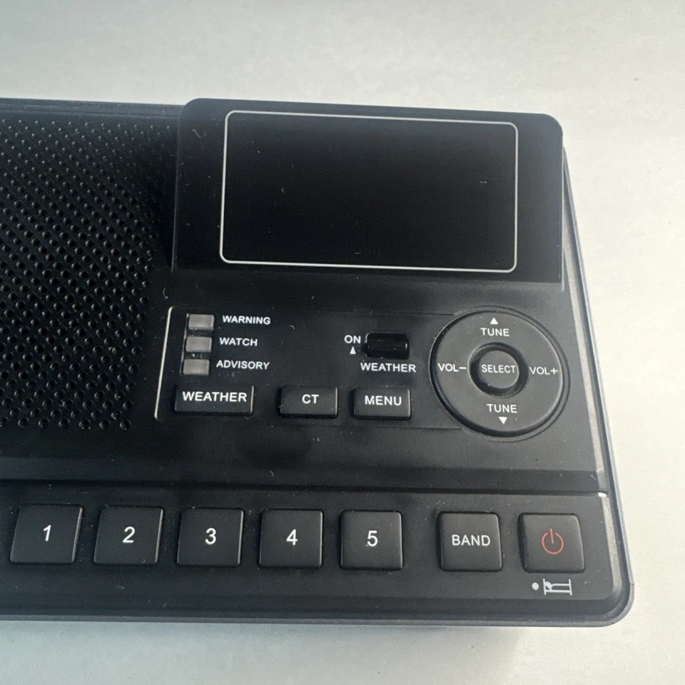 Sangean CL-100 NOAA Weather Alert Radio Public Alert SAME AM/FM Clock Tested - Image 3 of 4