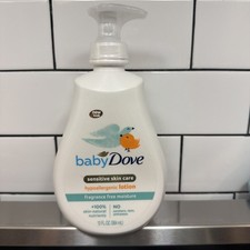 Baby Dove Lotion 13 oz Hypoallergenic Fragrance Free Moisture Sensitive Skin
