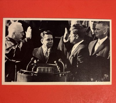1964 Ed-U-Cards JFK John F. Kennedy - JFK Takes the Oath of Office