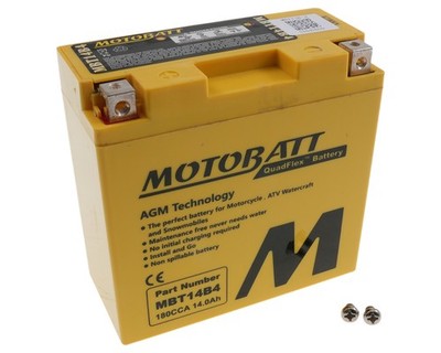 Batterie 13Ah MOTOBATT MBT14B4 kompatibel für YAMAHA FZS1000 FZ1, XV1100 V-Star