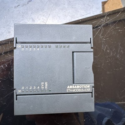 1pc used  AMSAMOTION ETH-MODBUS-IO5R module