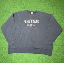 Vintage 90s Penn State Nittany Lions Boxy XL Blue College Crewneck Sweatshirt
