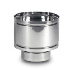 Comignolo Antivento Antipioggia In Acciaio Inox - Per Canna Fumaria Da 50 A 300mm, Terminale Conico Per Stufe E Camini