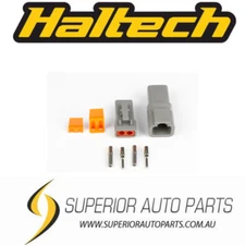 Haltech Plug and Pins Only - Matching Set of Deutsch DTP-2 Connectors (25 Amp)