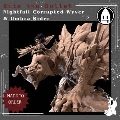 Nightfall, the Corrupted Wyvern Giant Monster RPG Fantasty Boss