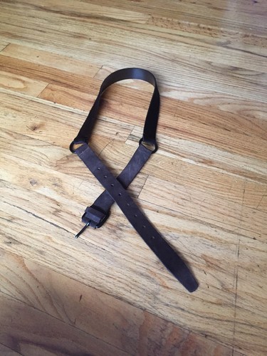 Ann Demeulemeester Cowhide + Suede Men’s Belt Sz F