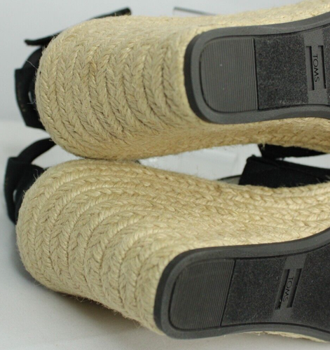 Sandalias de cuña alpargata TOMS Marisol para mujer 6 tacón negro correa al tobillo 10016380 - Imagen 14 de 14