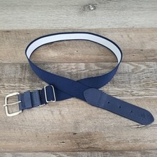 Adidas Mens M Navy Blue Elastic Golf Belt Silver Buckle