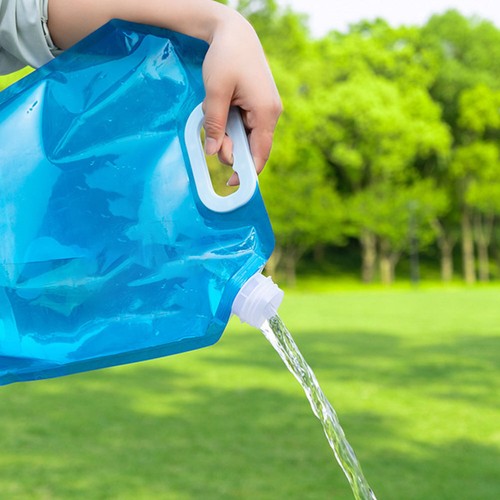 Tragbarer Wasserbeutel Reisen Zusammenklappbarer Wassersack Wasserbehälter - Bild 11 von 12