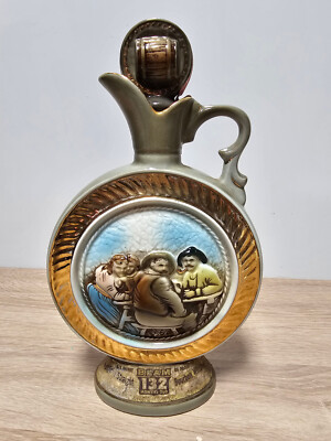 Vintage decanter jim beam men drinking bar wenches