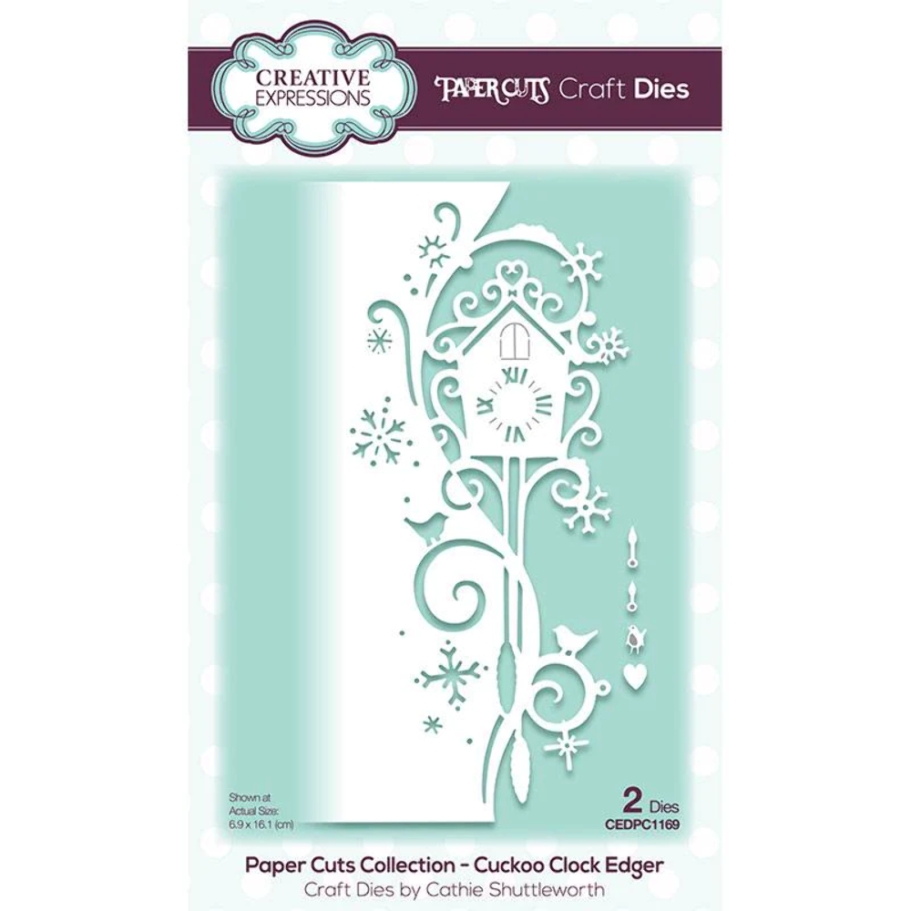 Paper Cuts Cuckoo Clock Edger Craft Die by Creative Expressions