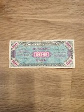 Banknote Alliierte Milit&auml;rbeh&ouml;rde, (100) Mark, Serie 1944 Nr. 030932135Top