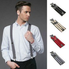Unisex Men Women Brace Y-shape Vintage Elastic Adjustable For Suspender New