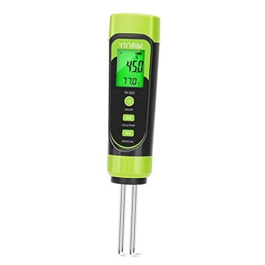 Digital Soil Moisture Meter,Direct Soil EC Meter,3 in 1 Soil Hygrometer EC