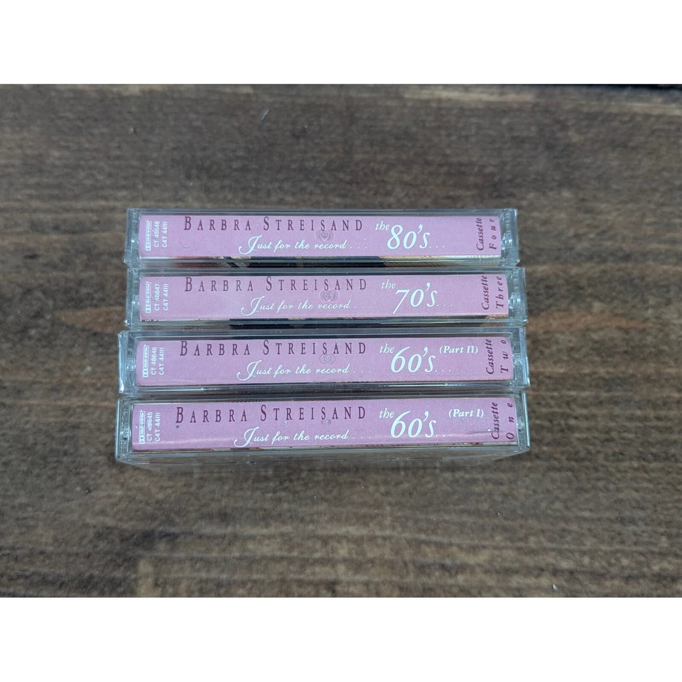 Barbra Streisand Just For The Record Cassette Tape Set 60s 70s 80s Collection Foto 4 de 4