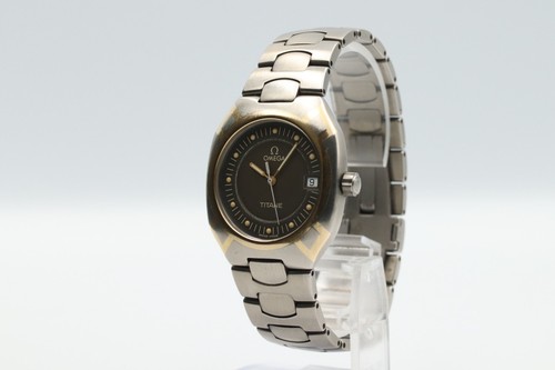 *N MINT* OMEGA Seamaster Polaris 120m TITANE Cal.1438 Qz Black Dial Mens Watch - Picture 4 of 14