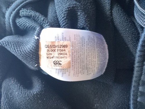 Canterbury Tuta Uomo Vapodry Conica Elasticizzata Fondo Rugby Joggers Taglia S - Foto 8 di 11