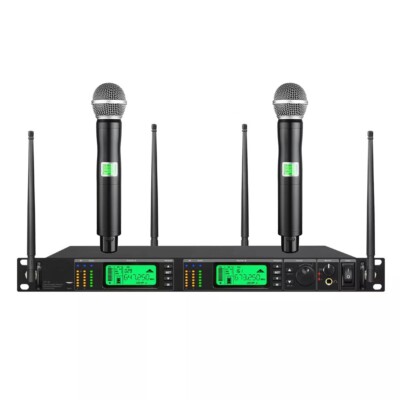 UHF Wireless Microphone System UHF-R Cordless Mic for Stage Performance Concert