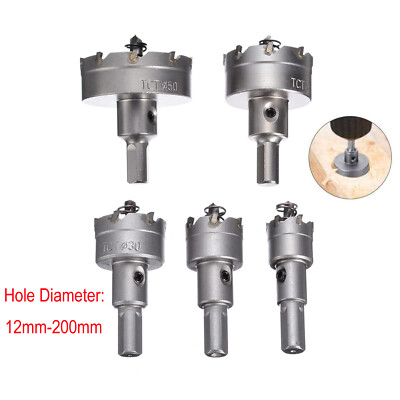 TCT Carbide Tip Hole Saw Drill Bit Stainless Steel Hole Opener - Foto 13