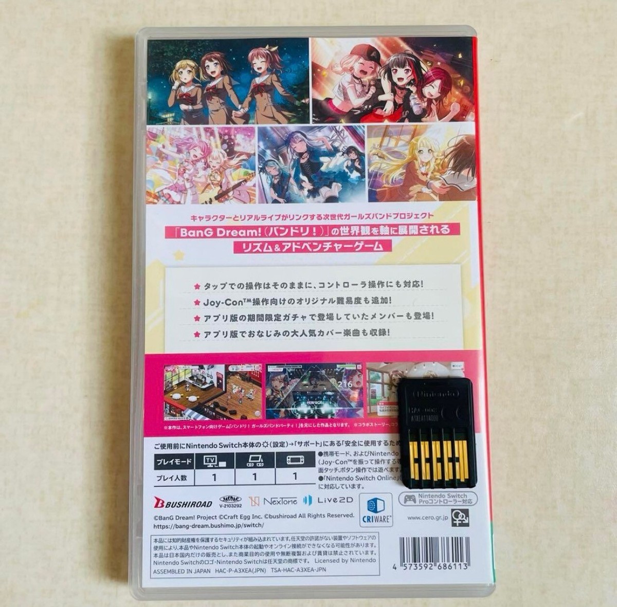 BanG Dream Girls Band Party Nintendo Switch With Case Game Japan