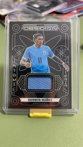 2023 Soccer Panini Obsidian Darwin Nunez Atomic Material Patch 62/199 LIVERPOOL