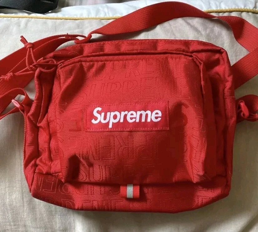 SS19 Supreme shoulder bag cordura fabric Red