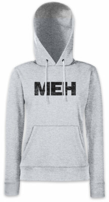 Meh Damen Hoodie Kapuzenpullover Fun Nerd Computer Scientist Gamer No Social