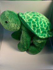 14" Aurora Stuffed Plush Green Turtle w/ Shell A2