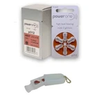 PowerOne Hearing Aid Batteries Size 312, PR41 (60 Batteries) + Caddy.  Exp 2029