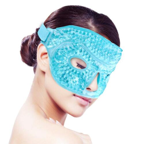 Ice Face/Eye Mask for Woman Man Heated Warm Cooling Reusable Gel Beads ice Ma...