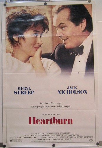 Heartburn Original One-Sheet Movie Poster 1986 SS 27 x 41
