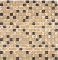 Glas Naturstein Beige Ornament Atztek KüChe Wand Boden Bad Wc WB92-1207 |1Matte