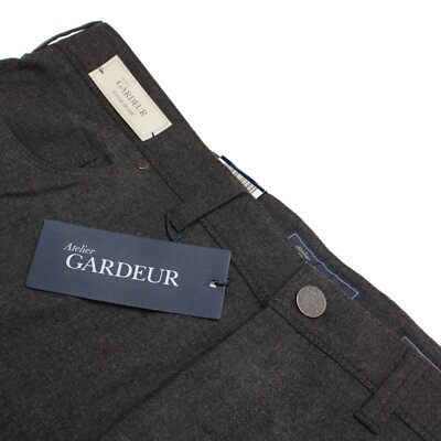 Atelier Gardeur NWT Dress / Casual Pants Size 42 US Solid Gray Polyester Blend