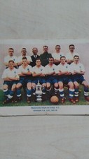 PRESTON NORTH END F.C. 1937-38 FA CUP WINNERS PAPER/CARD PHOTO SHERMAN'S POOLS