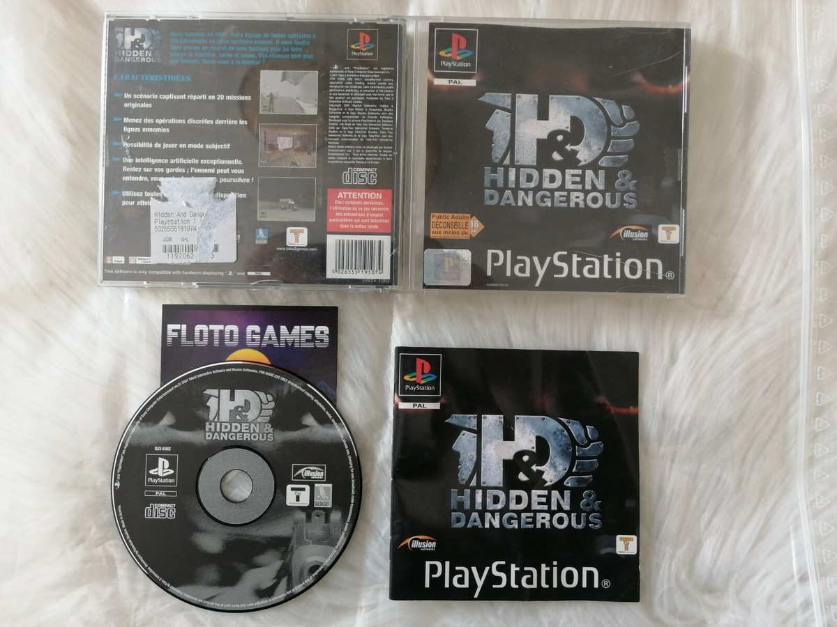 Hidden & Dangerous Sur PS1 - Complet, Version 100% Française PAL - Bon état - Jeu Rare Sony