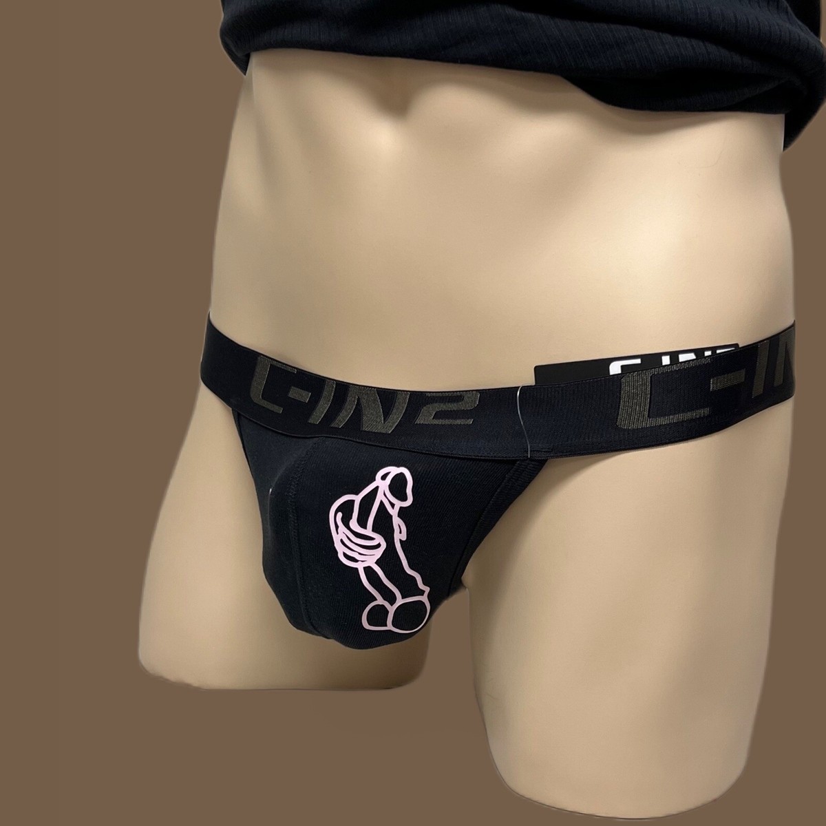 H.E.Arts Erotic art custom print C-IN2 men black cotton classic Thong  underwear | eBay