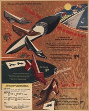 1957 Lane Bryant Shoes: Italian Point American Accent Vintage Print Ad