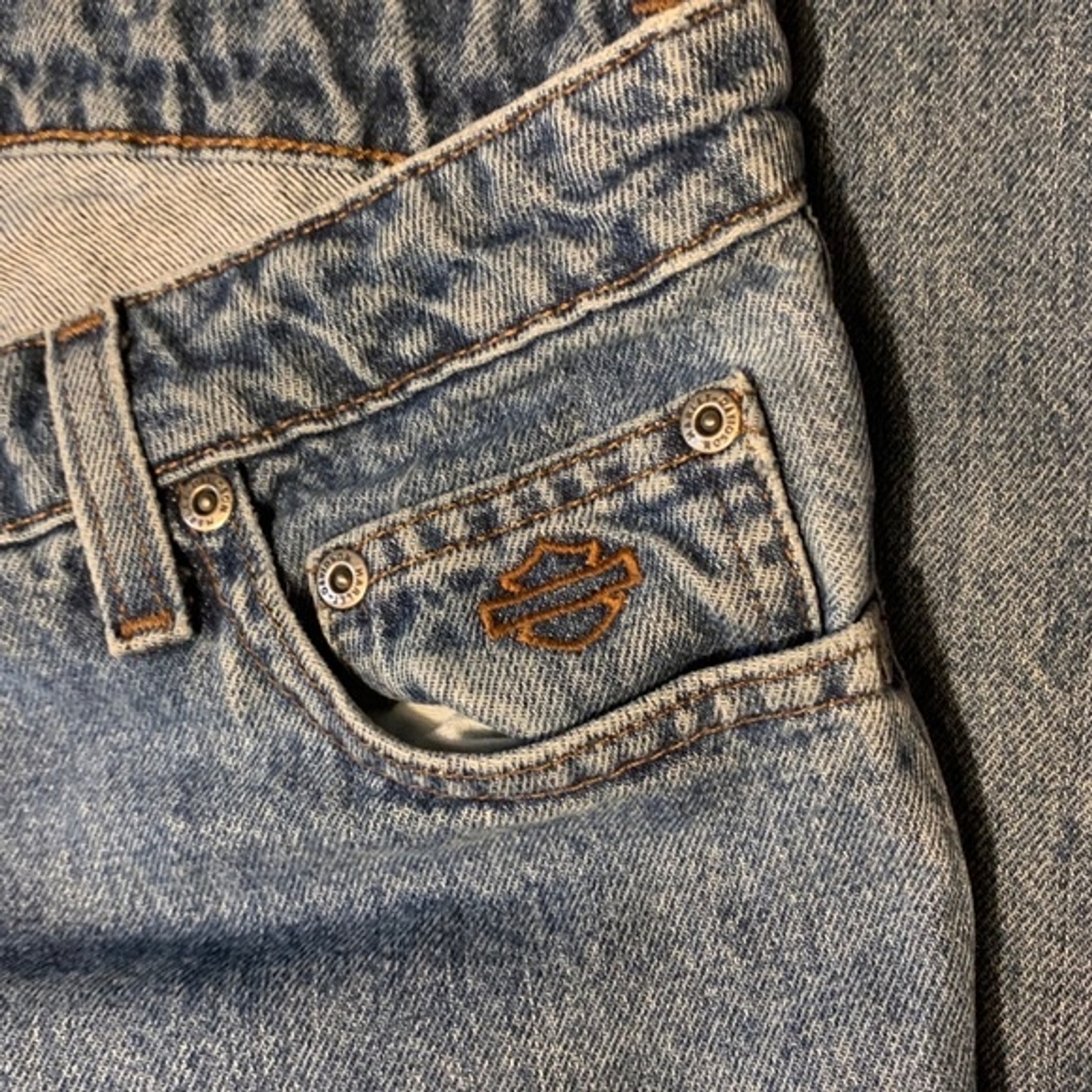 Harley Davidson Motorcycle Bootcut Jeans Womens 10 Gem