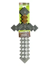 Minecraft Role-Play Battle Toy With Pixelated Design, Stone Sword