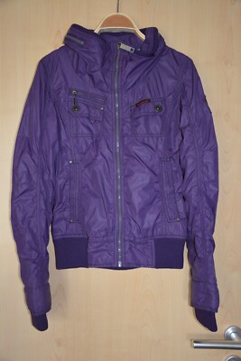 Coole Khujo Damen Jacke Herbst Frühjahr Übergang lila Gr. M  - TOP -