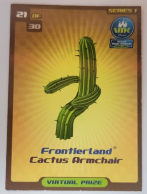 Virtual Magic Kingdom series 1 card 21 of 30 Frontierland Cactus Armchair