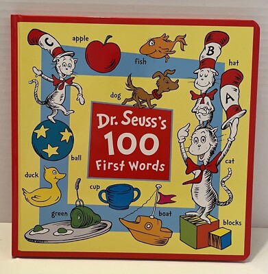 Dr. Seuss's 100 First Words by Seuss (2018, Children's Board Books)