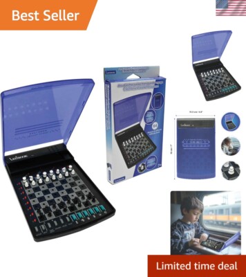 Interactive Travel Chess Set: 64 Levels, Position Memory & Take Back Features