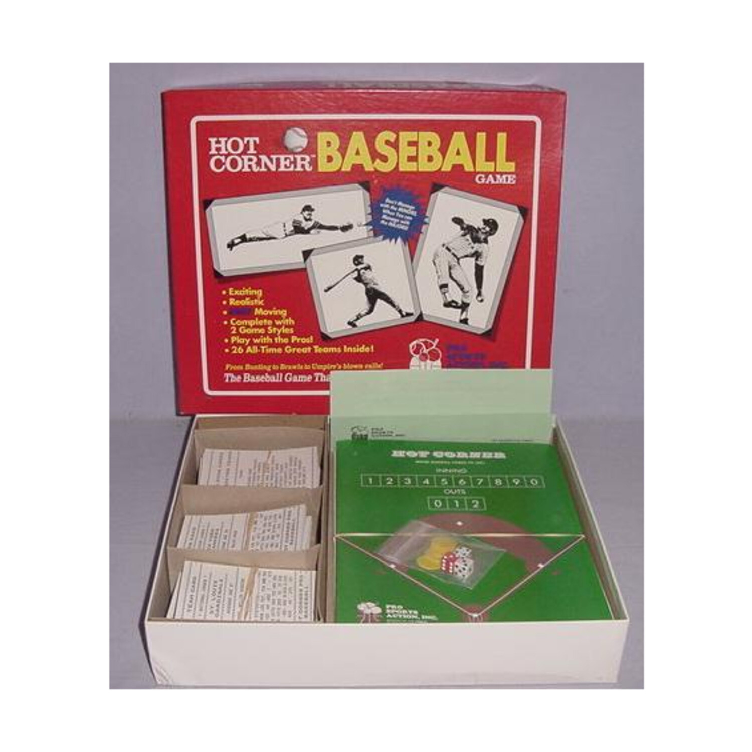 Pro Sports Action Boardgame Hot Corner Baseball Game Box Fair eBay