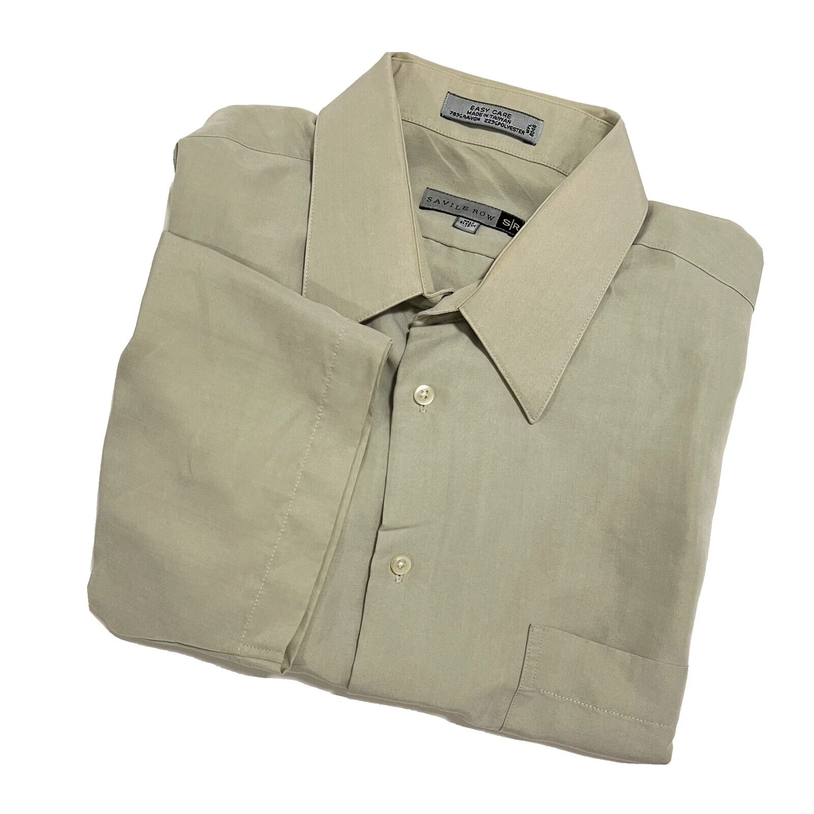 Savile Row Short Sleeve Regular Size Dress Shirts for Men