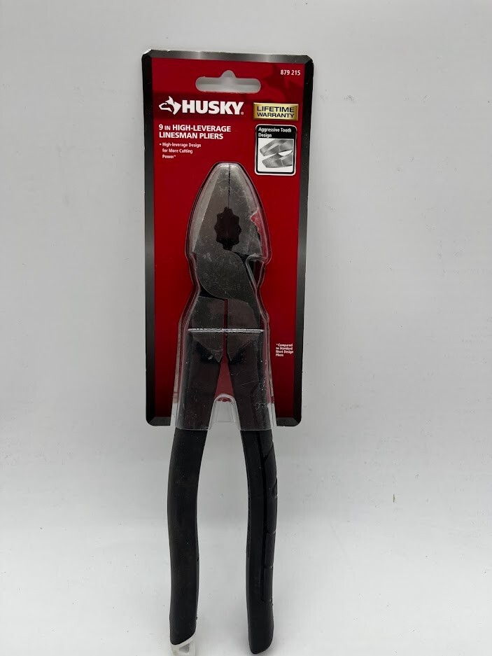 Husky 9in High-Leverage Linesman Pliers