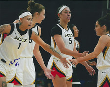 KIERSTAN BELL Signed 8.5x11 Photo Signed REPRINT Basketball WNBA Las Vegas Aces